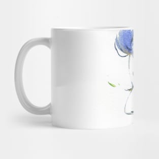 Water Leaves 9 - Watercolor Woman Portrait Mug